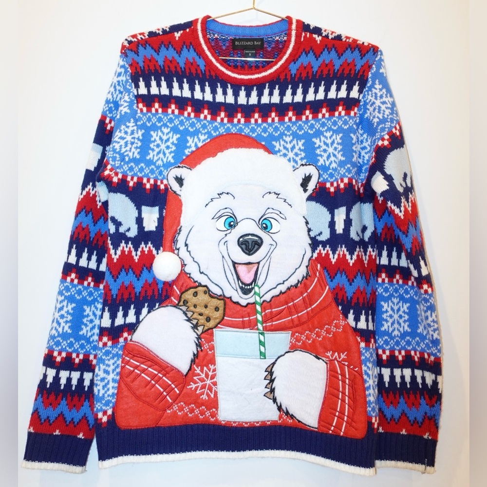 🎄 Blizzard Bay Ugly Christmas Sweater Polar Bear | Size Small 🐻‍❄️
